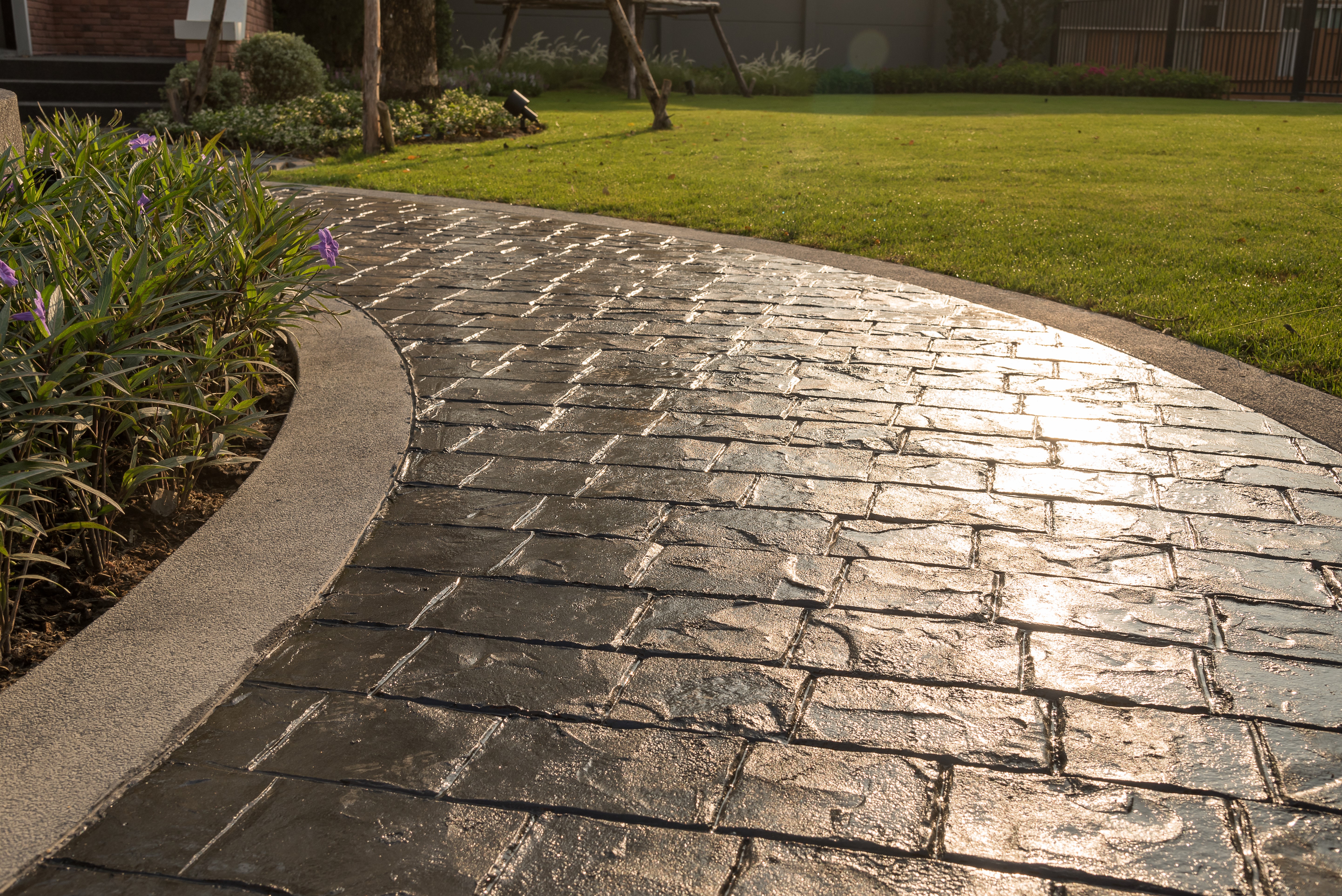 Stamped Concrete concrete installation in Rochester